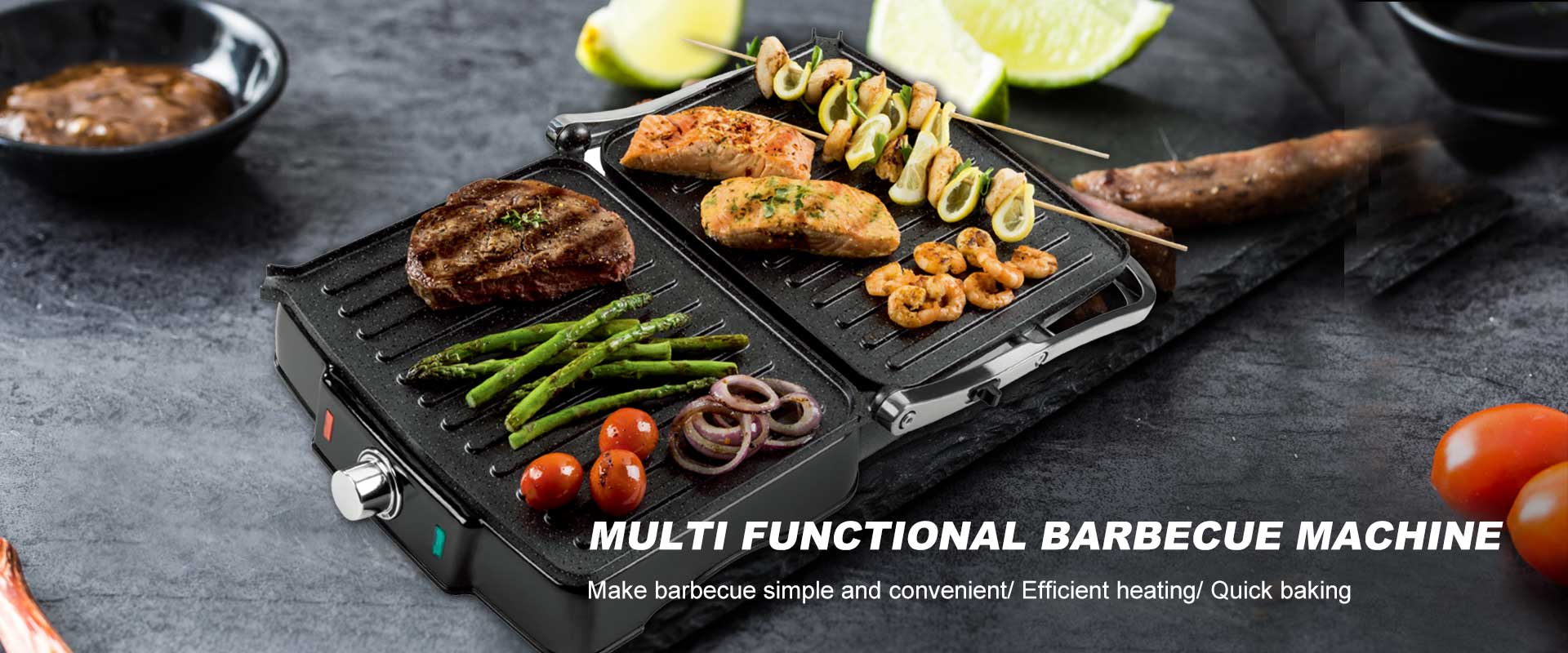 Multi functional barbecue machine